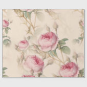 ヴィンテージローズ ラッピングペーパー (フラット)