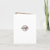 ヴィンテージローズ、レース＆ブルーバードのウェディングシャワー 招待状 (裏面)