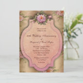 ヴィンテージローズ 50周年パーティー招待状 招待状 (スタンド正面)