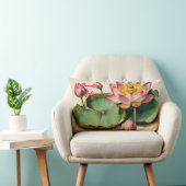 ヴィンテージロータスエレガンスデザイン ランバークッション (椅子)