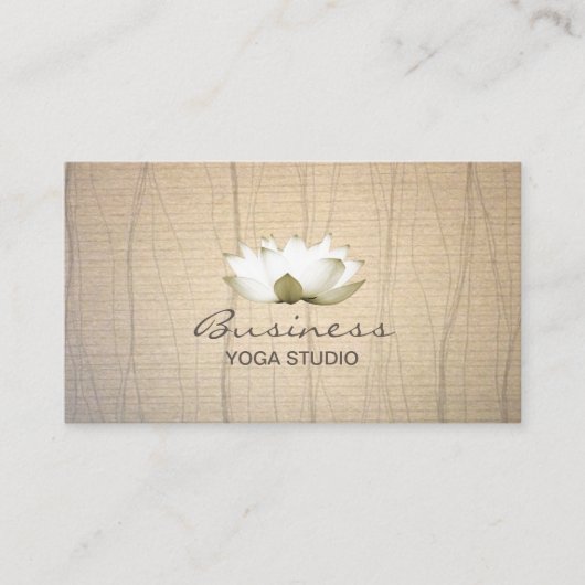 ヴィンテージロータスヨガ先生 名刺 (正面)