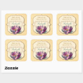 ヴィンテージロータス蔵書票 スクエアシール (シート)