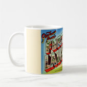 ヴィンテージローダーデールフロリダポストカードマグ コーヒーマグカップ (左)