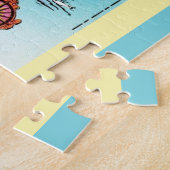 ヴィンテージロードアイランドの地図 ジグソーパズル (側面)