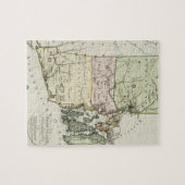 ヴィンテージロードアイランドの地図(1797) ジグソーパズル (横)