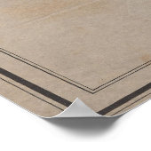 ヴィンテージロードアイランド地質図(1840) ポスター (角)