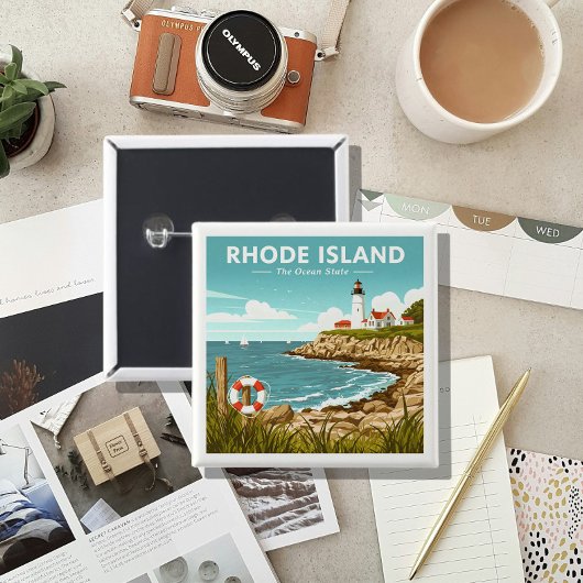 ヴィンテージロードアイランド 缶バッジ