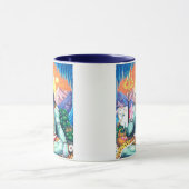 ヴィンテージロードシバサマディトリシュラデザイン マグカップ (中央)