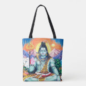 ヴィンテージロードシヴァスピリチュアルヨガトートバッグ トートバッグ (裏面)