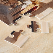 ヴィンテージロードズタウンギリシャ旅行アート ジグソーパズル (側面)