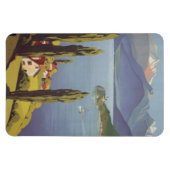 ヴィンテージローヌ=アルプス，フランス， Annecy - マグネット (横)