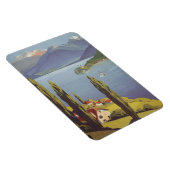 ヴィンテージローヌ=アルプス，フランス， Annecy - マグネット (右側)