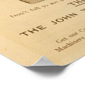 ヴィンテージローバー安全自転車及びアートポスター ポスター (角)