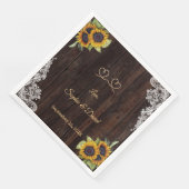 ヴィンテージロープ我々は結び目ひまわりの結び目 スタンダードランチョンナプキン (コーナー)