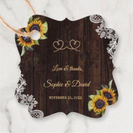 ヴィンテージロープ我々は結び目ひまわりの結び目 フェイバータグ