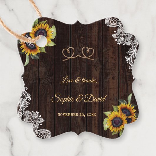 ヴィンテージロープ我々は結び目ひまわりの結び目 フェイバータグ (正面)