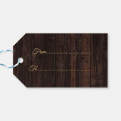 ヴィンテージロープ我々は結び目ひまわりバーベキュー ギフトタグ (裏面横)