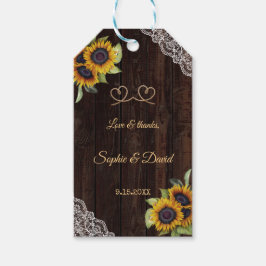 ヴィンテージロープ我々は結び目ひまわりバーベキュー ギフトタグ