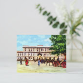 ヴィンテージローマの水の色の正義の宮殿 ポストカード (スタンド正面)