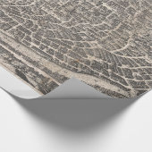 ヴィンテージローマイタリアの地図(1652) ラッピングペーパー (角)