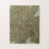 ヴィンテージローマイタリアの地図(1716) ジグソーパズル (縦)