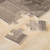 ヴィンテージローマイタリアの地図(1730年) ジグソーパズル (側面)