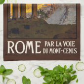 ヴィンテージローマイタリアハンドタオル キッチンタオル (折り畳み)