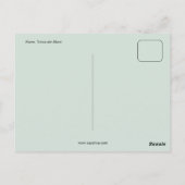 ヴィンテージローマウォーターカラートリニタデイモンティ ポストカード (裏面)