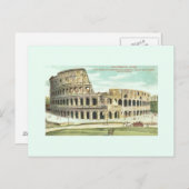 ヴィンテージローマコロシアムトラベルハガキ ポストカード (正面/裏面)