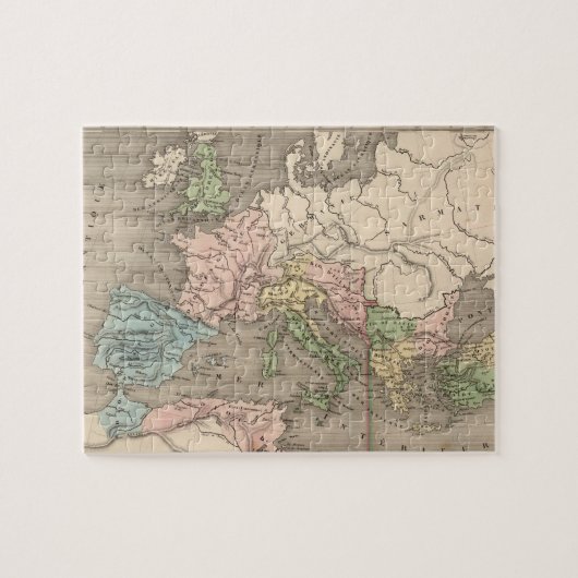 ヴィンテージローマ帝国の地図(1838) ジグソーパズル (横)