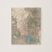 ヴィンテージローマ帝国の地図(1838) ジグソーパズル (縦)