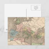 ヴィンテージローマ帝国の地図(1838) ポストカード (正面/裏面)