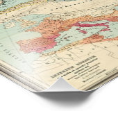 ヴィンテージローマ帝国の地図(1889) フォトプリント            (角)