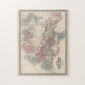 ヴィンテージローマ帝国地図（1862年） ジグソーパズル (縦)