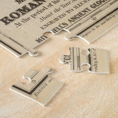 ヴィンテージローマ帝国地図(1875年) ジグソーパズル (側面)