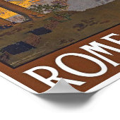 ヴィンテージローマ旅行ポスター ポスター (角)