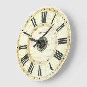 ヴィンテージローマ素朴数字農時計 ラージ壁時計 (傾斜)