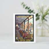 ヴィンテージローマ1920年代イタリアン旅行ポスター ポストカード (スタンド正面)