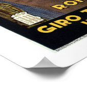 ヴィンテージローマ1920年代イタリアン旅行 ポスター (角)