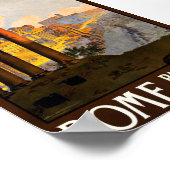 ヴィンテージローマ – イタリアへの旅行 ポスター (角)