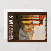 ヴィンテージローマ – イタリアへの旅行 ポストカード (正面/裏面)