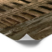 ヴィンテージローマ、イタリア、コロッセウム円形劇場 ポスター (角)