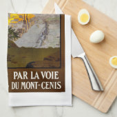 ヴィンテージローマItaliaまたはRoma Itallia旅行ポスター、 キッチンタオル (四つ折り)