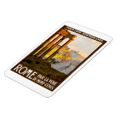 ヴィンテージローマItaliaまたはRoma Itallia旅行ポスター、 マグネット (左側)