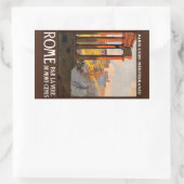 ヴィンテージローマItalyスタンプ 長方形シール (バッグ)