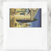 ヴィンテージローマItalyスタンプ 長方形シール (バッグ)