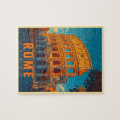 ヴィンテージローマItaly: Colosseum & Ancient 疑問に思 ジグソーパズル (横)