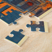 ヴィンテージローマItaly: Colosseum & Ancient 疑問に思 ジグソーパズル (側面)