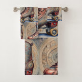 ヴィンテージローラスケート バスタオルセット (インサイチュ)