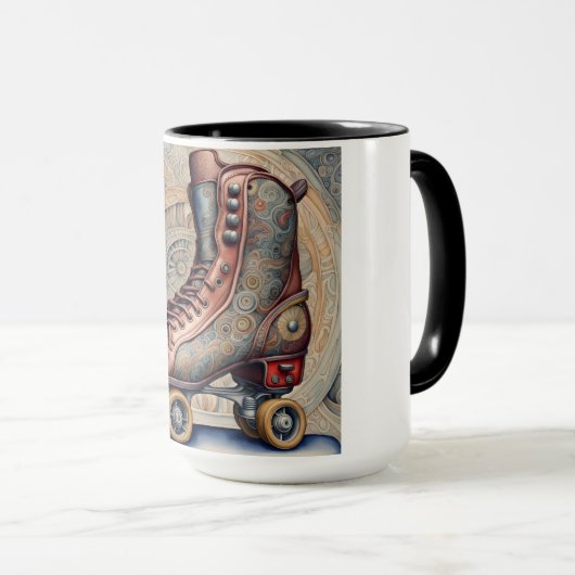 ヴィンテージローラースケート マグカップ (正面右)